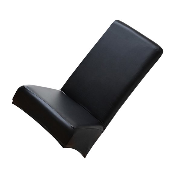 LOLIPPYY Black Stretch Chair Cover PU Oilproof Protector for Living Room, and Easy to Clean, 1 Piece