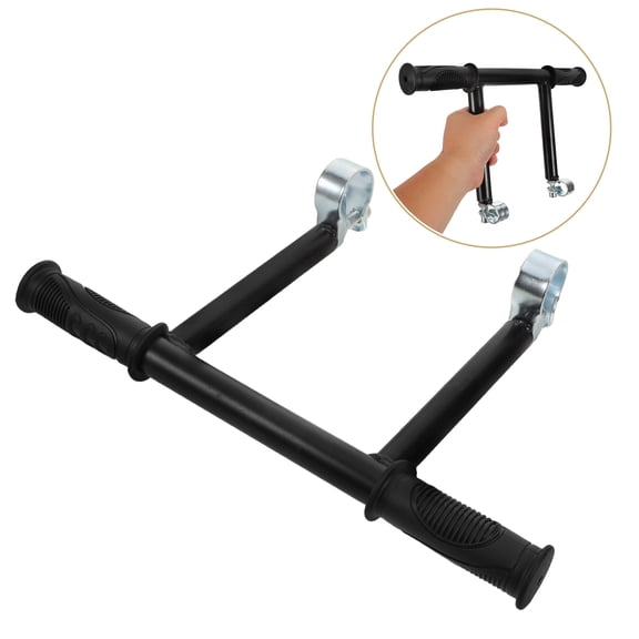 LOLIPPYY Black Plastic Stroller Handle 1 Set for Enhanced Comfort During Daily Walks with Your Child