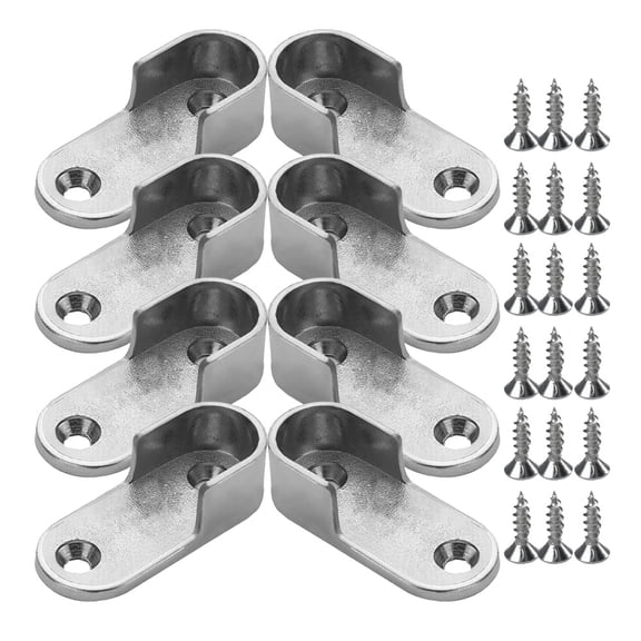 LOLIPPYY Plated Closet Rod End Bracket for Modern and Custom Closet Designs, Easy Installation Hardware