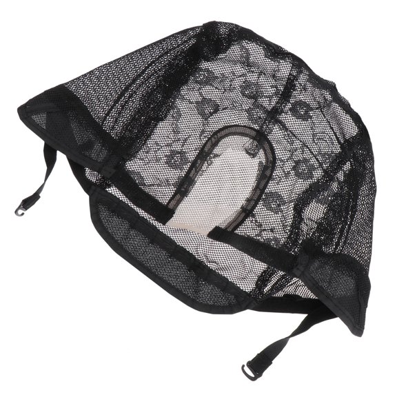 LOLIPPYY Strong Stretchy Black Wig Making Cap Featuring Chic Middle U Part and Easy Cleaning