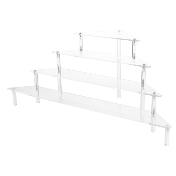 LOLIPPYY Sturdy 3 Tier Acrylic Corner Shelf Display Stand for Perfume Essential Oils and Collectible Models