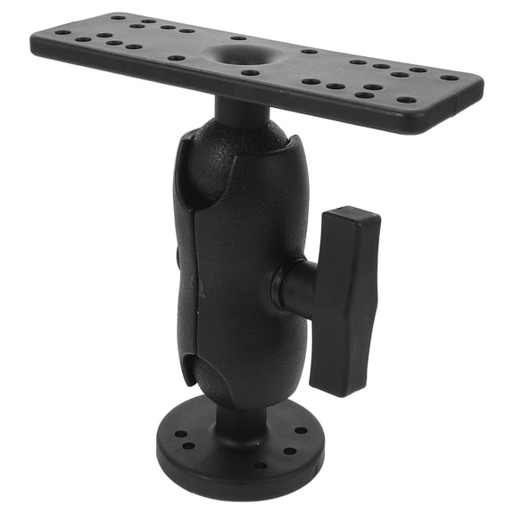 LOLIPPYY Black Adjustable Fishfinder Mount with 360 Swivel Rotation Universal Holder for Kayaks and Boats