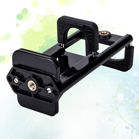 LOLIPPYY Sturdy Black Camera Tripod Stand with Platform Clip Compatible with Phones and Tablets