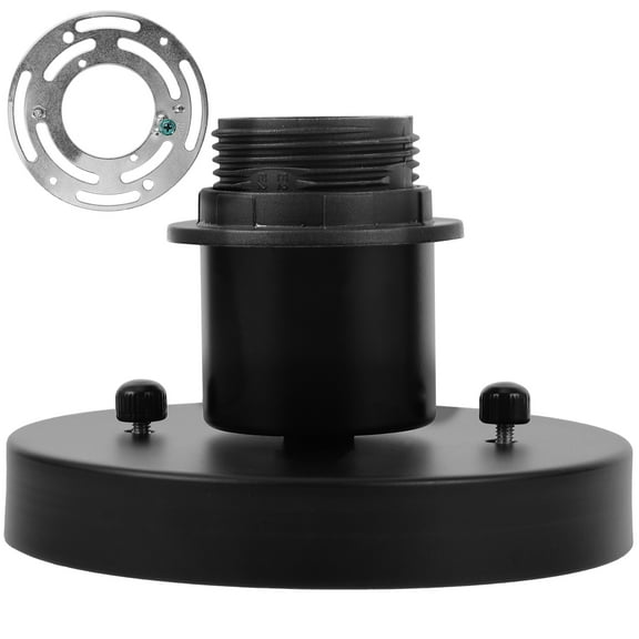 LOLIPPYY Sturdy Black E26 Lamp Base with Large Screw Mouth for DIY Lighting Projects