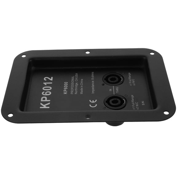 LOLIPPYY Sturdy Iron Speaker Terminal Junction Box Black Loudspeaker Wire Connector for Easy Installation