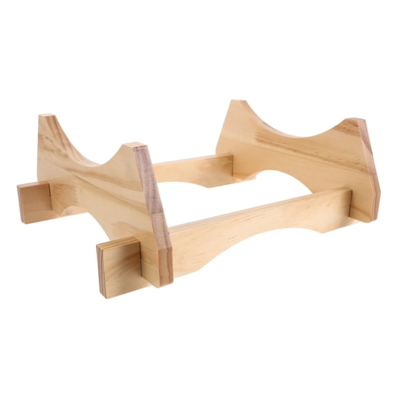 LOLIPPYY Sturdy Light Brown Wooden Beverage Stand for Water Dispenser with Quick Setup and Decorative Appeal