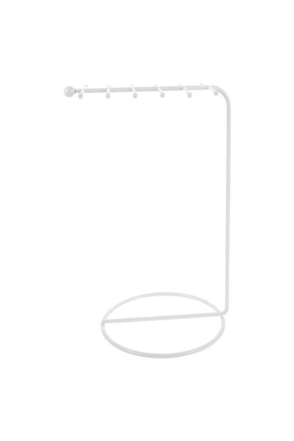 Sturdy Metal Jewelry Holder with Hanging Hooks for Necklaces Bracelets Keychains