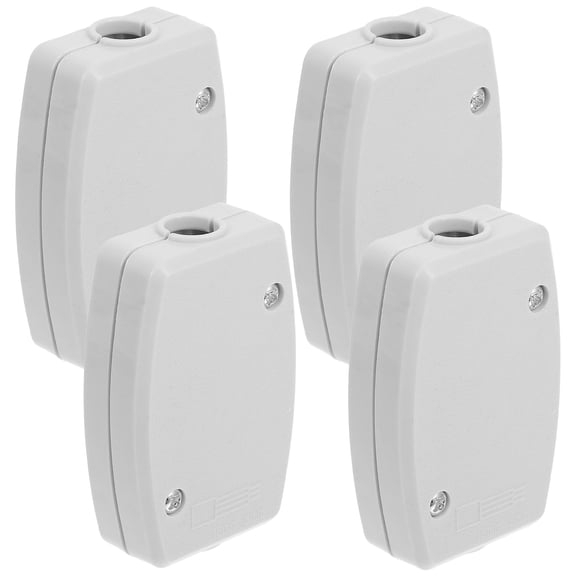 LOLIPPYY Plastic Junction Box for Home Use, and Easy to Install, Compact White Design, 4 Pieces Set