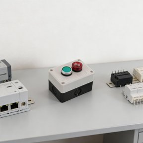 LOLIPPYY Push Button Control Box with Audible Buzzer and Enclosure for Outdoor Use
