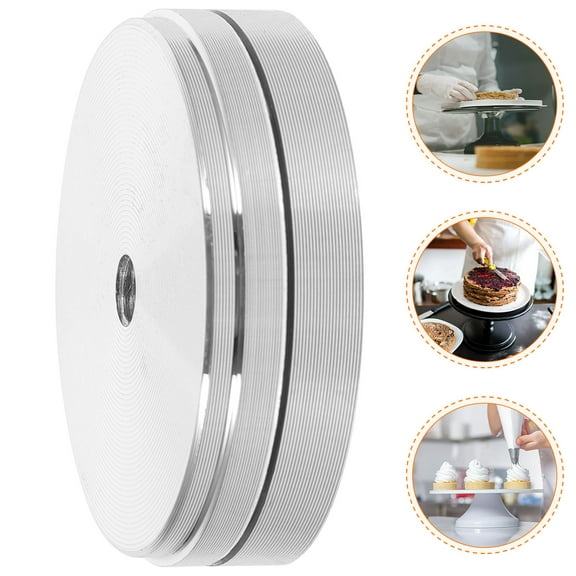 LOLIPPYY Sturdy Round Table Swivel Plate Aluminum Alloy Bearing for Dining Table with Effortless Rotation