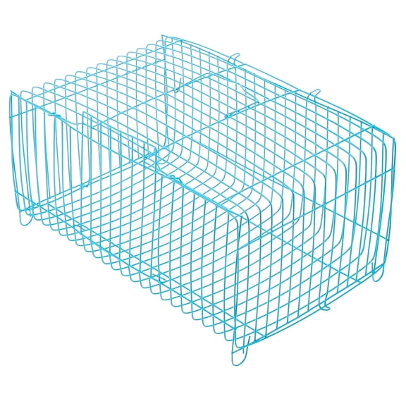 LOLIPPYY Stylish Blue Outdoor Bird Carrier Wire Cage for Pet Travel with Ventilated Spacious Space