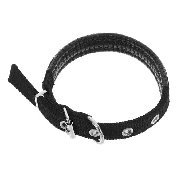 LOLIPPYY Stylish Cat Collar Black Adjustable Soft Polyester Collars for Dogs 1Pack