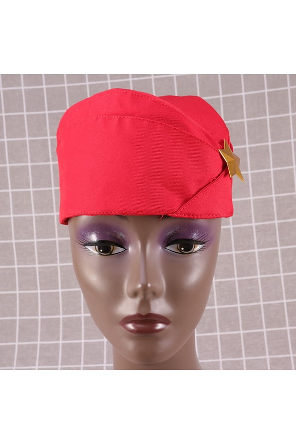 Red Canvas Sailor Dance Hat for Women, Lightweight Beret Perfect for , Parties, and Everyday Wear, One Size Fits Most