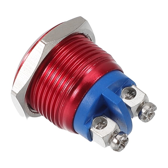LOLIPPYY Red Metal Push Button for Car, Boat, Truck Electrical Systems - and Stylish Control