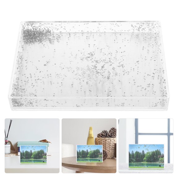 LOLIPPYY Sublimation Photo Frame Plated Silver Aluminum Heat Transfer Frame for DIY Printing and Home Decor