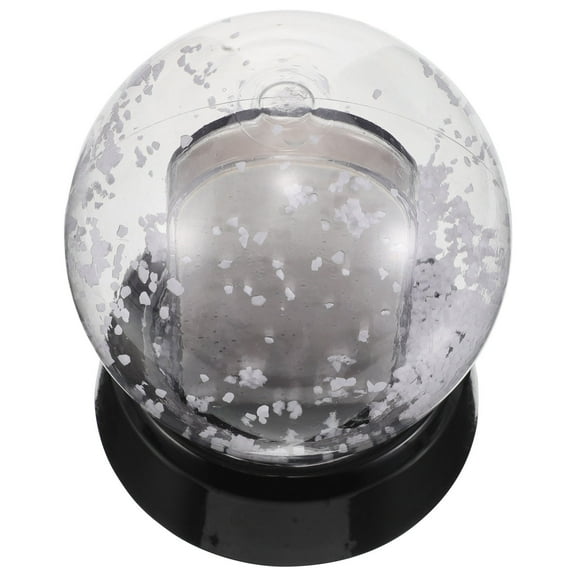 LOLIPPYY Sublimation Photo Snow Globe with Black Base Clear Plastic Globe for Custom Home Decoration