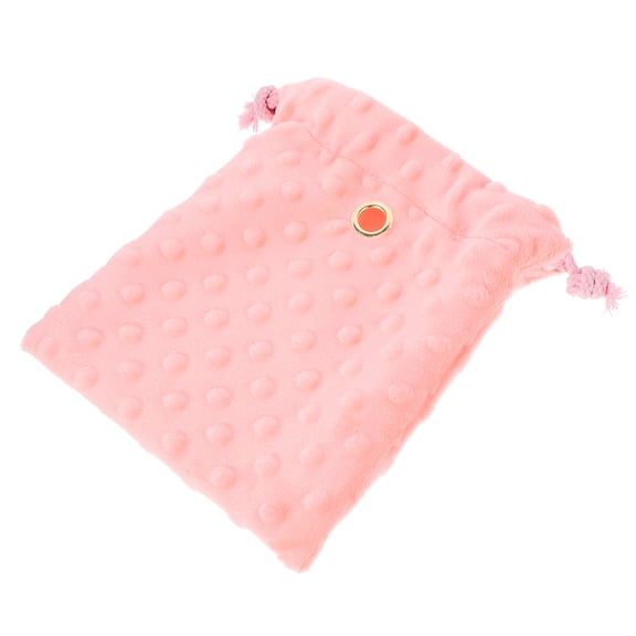 LOLIPPYY Sugar Glider Drawstring Pouch Velvet Orange Portable for Small Animals Ventilation 1 Set