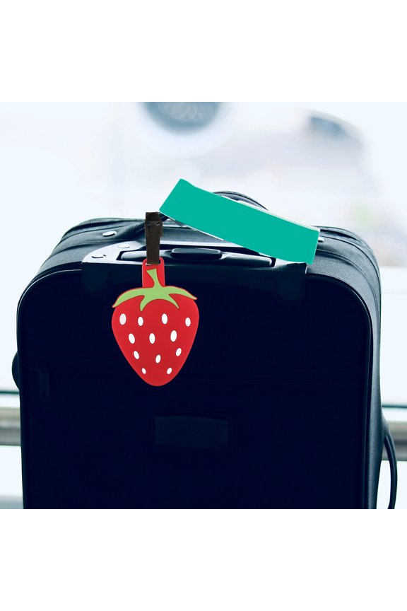 Suitcase Tags in Red with Detailed Workmanship for Practical Travel Luggage Labels