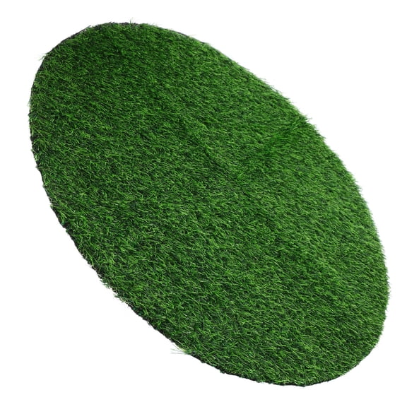 LOLIPPYY Synthetic Artificial Grass Mat Green Round Tabletop Decor for Party 1Pcs