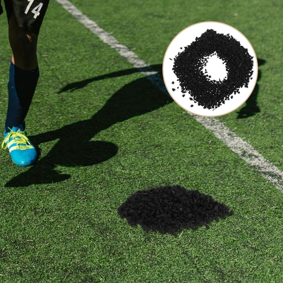 LOLIPPYY Black Synthetic Turf Rubber Pellets for Sports Fields with Elasticity and High Performance