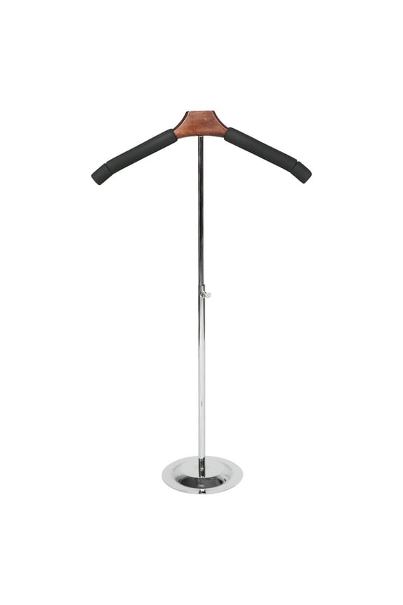 T-Shirt Display Frame With Non-Slip Hanger Metal Clothes Rack T-Shape For Retail Clothing Store Stainless Steel Base Garment Display Stand