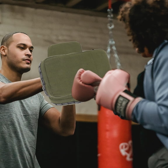 LOLIPPYY Taekwondo Kick Paddles Boxing Pad Green Canvas Martial Arts Equipment for Fighting Exercises 1Pack