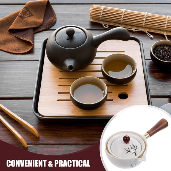 LOLIPPYY Small Ceramic Floral Tea Kettle for Loose Leaf Brewing, Multi-Use Teapot, 1 Piece and Stylish