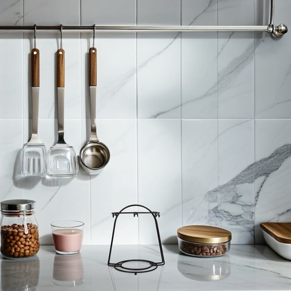 LOLIPPYY Tea Cup Display Stand Black Metal Organization For Office 1Pcs