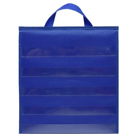 LOLIPPYY Teaching Pocket Chart 1Pcs Blue with Quick Content Change Oxford Fabric for Educators