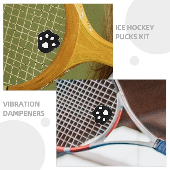 LOLIPPYY Tennis Racket Dampener 4-Pack Shock Absorber for Tennis Rackets, Reduce Impact and Improve Grip