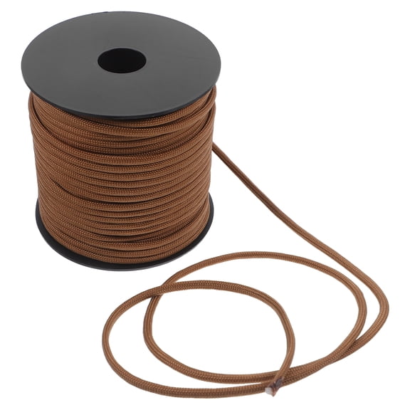 LOLIPPYY Tent Survival Rope Nine Core Paracord Brown Weather Resistant 1Set