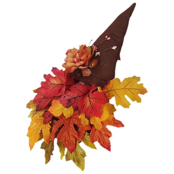 LOLIPPYY Thanksgiving Decor Autumn Maple Leaf Hanging Wreath for Garden Porch Wall
