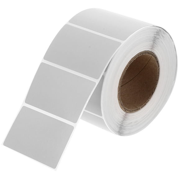 LOLIPPYY Thermal Label Paper Grey Rectangular Stickers for Pricing and Organizing Items