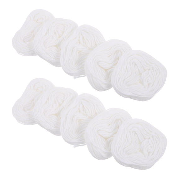 LOLIPPYY Thick White Cotton Thread for Sewing Heavy Duty Bookbinding and Hand Stitching Projects
