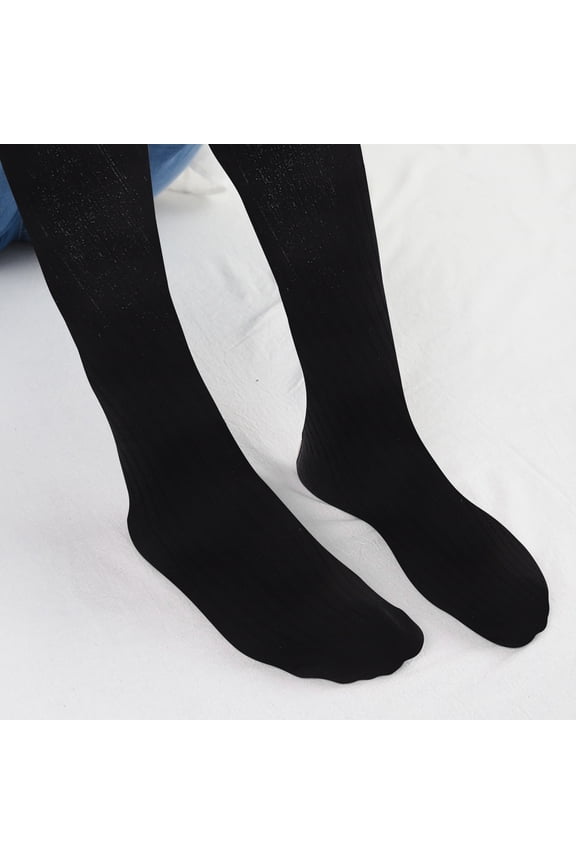 Thick Wool Winter Over The Knee Socks 2pcs for Warmth Fits Black