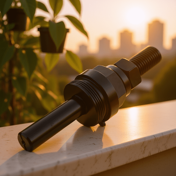 LOLIPPYY Threaded Collet Stop Set Black High Speed Steel for CNC Machine Tool Applications 1 Set