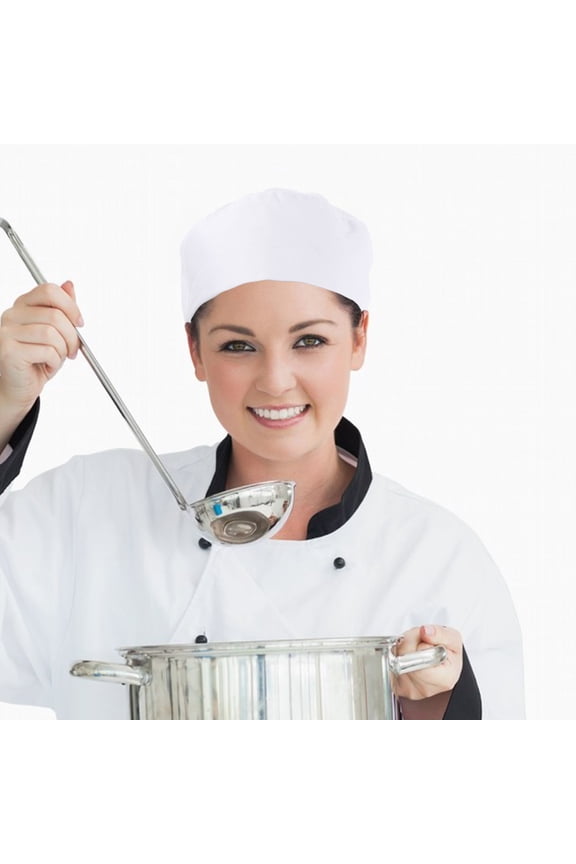 Toadette Hat Chef Hat White Cotton 1Set Hair Retention for Staff Cooking