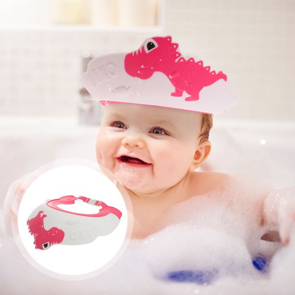 LOLIPPYY Toddler Shampoo Cap Baby Shampoo Hat Red PP TPE 1Pcs