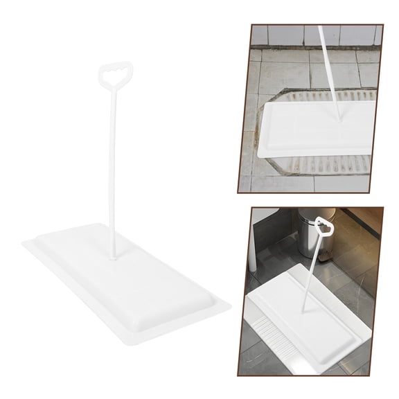 LOLIPPYY Toilet Stool Squatting Pan Cover Plastic White for Adults 1Set