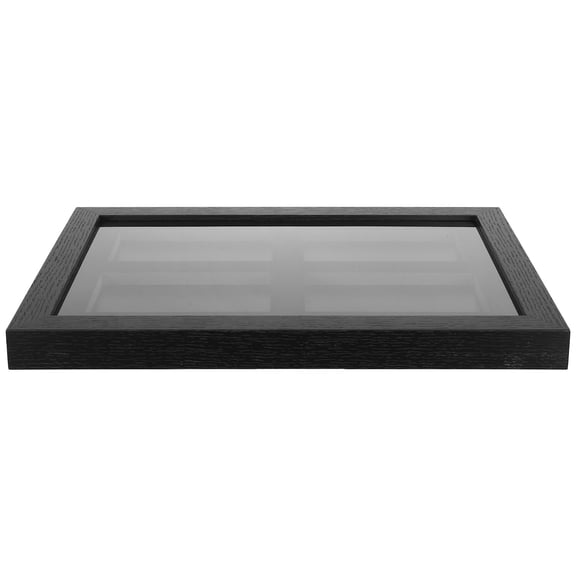 LOLIPPYY Trading Card Display Wall Frame Black Clear Showcase with 4 Slots for Collectors