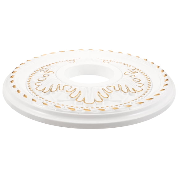 LOLIPPYY Traditional Ceiling Medallion Ring Assorted Color PU Enhance Room Design 1Pcs