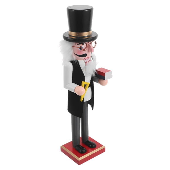 LOLIPPYY Rustic Wooden Teacher Nutcracker Decoration Multi Color Tabletop Collectible