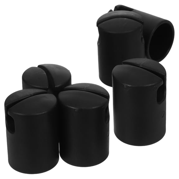 Alasum 6Pcs Black Trampoline Pole Covers Heavy Duty Weather Resistant Replacement Parts