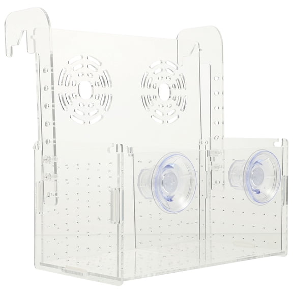 LOLIPPYY Transparent Aquarium Separator Box for Isolating and Protecting Small Fish
