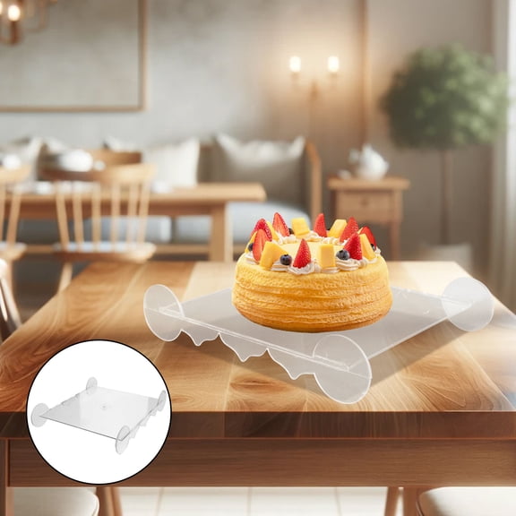 LOLIPPYY Clear Acrylic Cake Display Stand for Parties, Weddings, and Dessert Table Decoration
