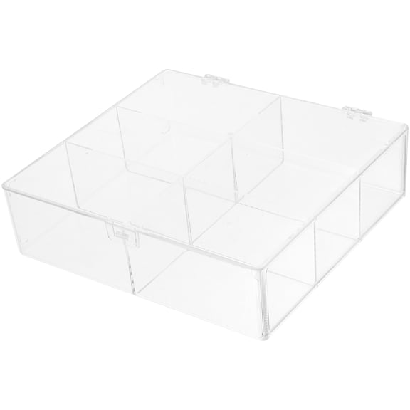 LOLIPPYY Transparent Card Holder and Photo Storage Box Multipurpose Organizer for Index Cards Postcards and Small Items