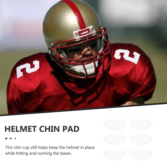 LOLIPPYY Transparent Chin Cup Chin Pad for Comfortable Fit Made of Durable PP Material Ideal for Skiing Cycling 6Pcs