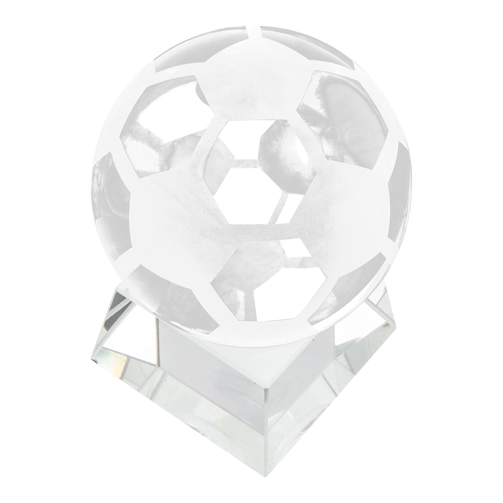 LOLIPPYY Transparent Crystal Football Ornament Soccer Ball Decorative ...