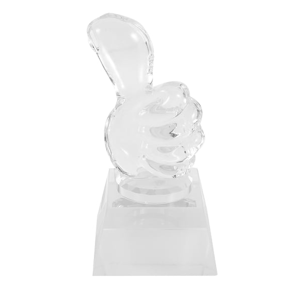 LOLIPPYY Clear Crystal Football Trophy with Unique for Sports Awards, Recognition, and Decorative Display