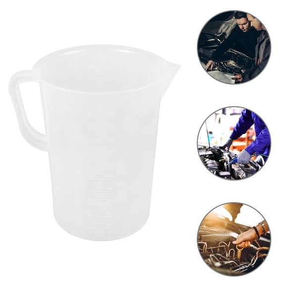 LOLIPPYY Transparent Oil Measuring Mug with Scale for Precise Liquid Measurement and Easy Pouring